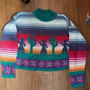 Vintage NUOVO cowboy and cactus cropped fit